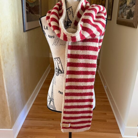 GAP San Francisco California Argyle Alpaca Blend Knit Scarf Reversible - Picture 3 of 10